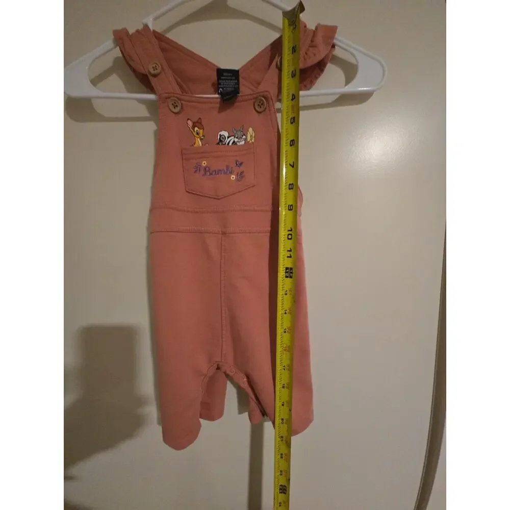 Disney Bambi Floral Infant Ruffle Overalls - BoxLunch Exclusive 12 Months